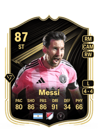 Lionel Messi Team of the Week 87 OVR