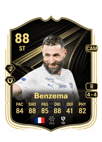 Karim Benzema Team of the Week 88 OVR