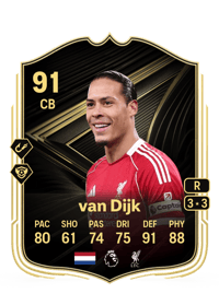 Virgil van Dijk Team of the Week 91 OVR