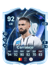 Yannick Carrasco TOTS HM 92 OVR
