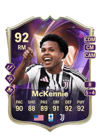 Weston McKennie TOTS Breakthrough 92 OVR