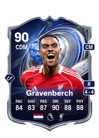 Ryan Gravenberch TOTY Honourable Mentions 90 OVR