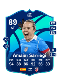 Amaiur Sarriegi POTM LIGA F 89 OVR