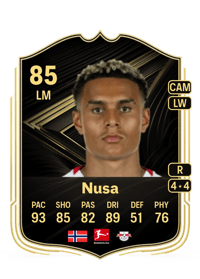 Antonio Nusa Team of the Week 85 OVR