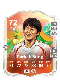Park Ji Sung World Tour Silver Stars 72 OVR