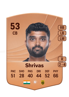Parag Shrivas 53 EA FC