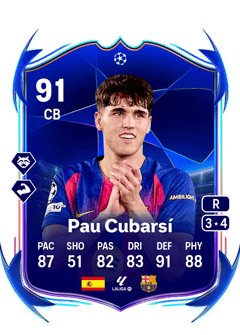 Pau Cubarsí 91 EA FC