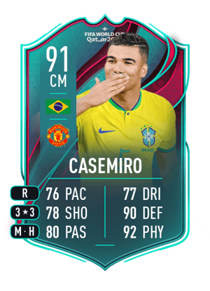 Casemiro - 91 - World Cup Team of the Tournament