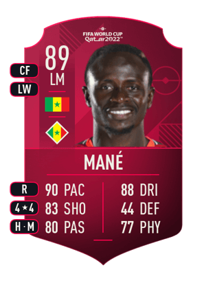 Mané - 89 - World Cup Player