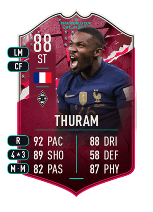 Thuram - 88 - World Cup Showdown Plus