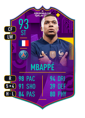 Mbappé - 93 - Road to World Cup