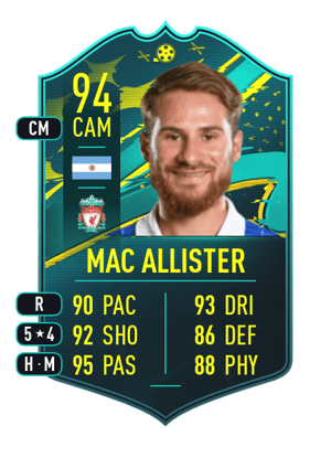 Mac Allister - 94 - PLAYER MOMENTS