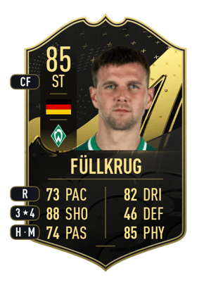 Füllkrug - 85 - Team of the Week