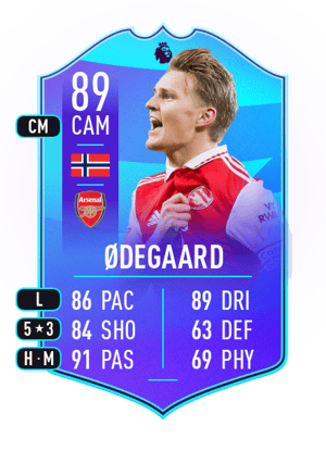 Ødegaard - 89 - POTM Premier League