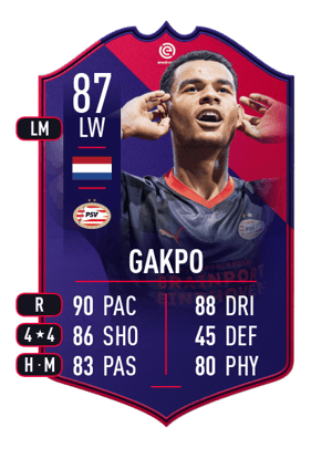 Gakpo - 87 - POTM EREDIVISIE
