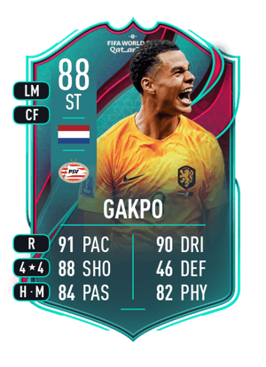 Gakpo - 88 - World Cup Team of the Tournament