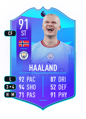 Haaland - 91 - POTM Premier League