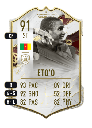 Eto'o - 91 - World Cup Icon