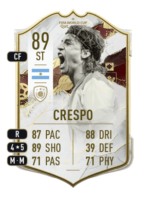Crespo - 89 - World Cup Icon