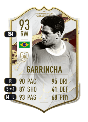 Garrincha - 93 - World Cup Icon