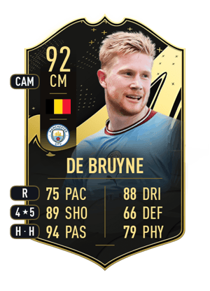 De Bruyne - 92 - Team of the Week