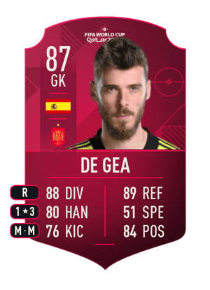 De Gea - 87 - World Cup Player
