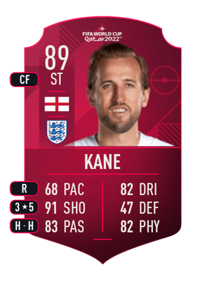 Kane - 89 - World Cup Player