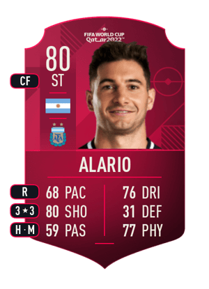 Alario - 80 - World Cup Player