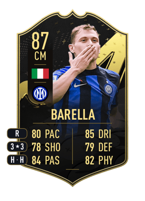 Barella - 87 - Team of the Week
