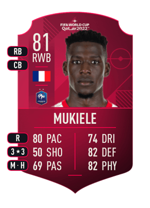 Mukiele - 81 - World Cup Player