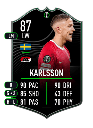 Karlsson - 87 - UECL MOTM