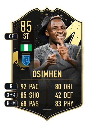 Osimhen - 85 - Team of the Week