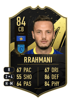 Rrahmani - 84 - Team of the Week