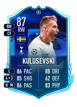 Kulusevski - 87 - UCL Road to the Knockouts