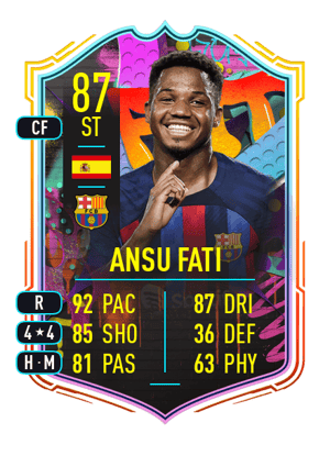 Ansu Fati - 87 - Out of Position