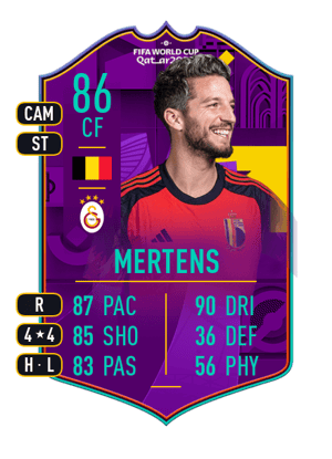 Mertens - 86 - Road to World Cup