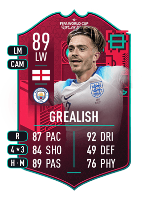 Grealish - 89 - FIFA WC Path To Glory