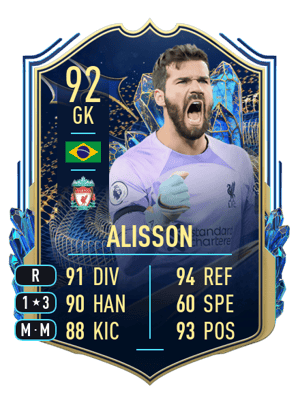 Alisson - 92 - Team of the Season