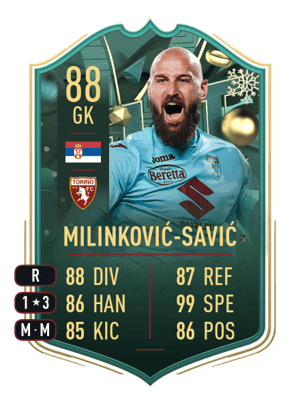 Milinković-Savić - 88 - WINTER WILDCARDS