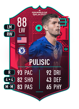 Pulisic - 88 - FIFA WC Path To Glory
