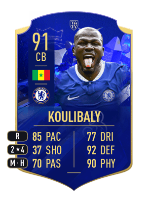Koulibaly - 91 - TOTY HONOURABLE MENTIONS