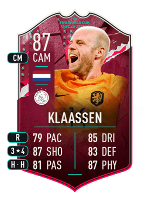 Klaassen - 87 - World Cup Showdown Plus