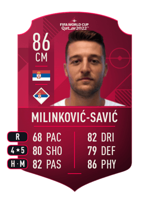 Milinković-Savić - 86 - World Cup Player