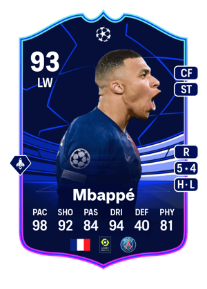 Mbappé - 93 - UEFA EUROPA LEAGUE TEAM OF THE TOURNAMENT