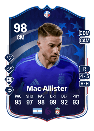 Mac Allister - 98 - Copa América Make Your Mark Plus