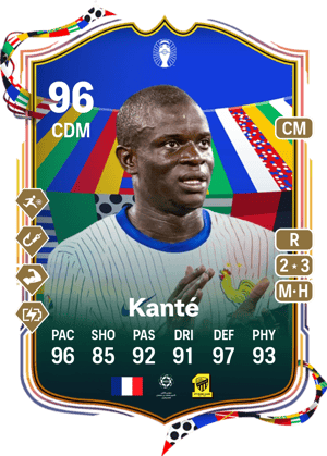 Kanté - 96 - UEFA EURO Team of the Tournament