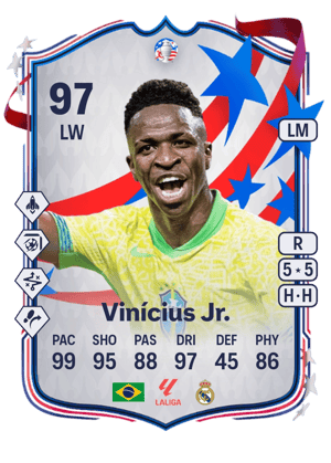 Vinícius Jr. - 97 - Copa América Team of the Tournament