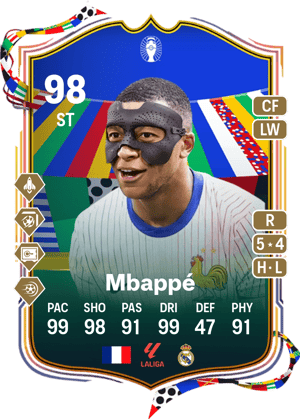 Mbappé - 98 - UEFA EURO Team of the Tournament