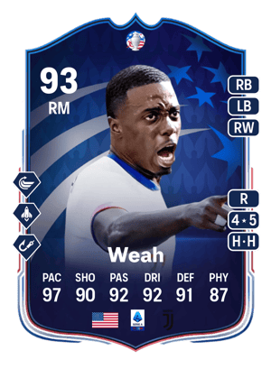 Weah - 93 - Copa América Make Your Mark Plus