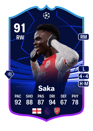 Saka - 91 - UEFA EUROPA LEAGUE TEAM OF THE TOURNAMENT